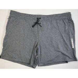 NWT Men's Fabletics The Stretch Jersey Shorts Heather Gray - 3X (46" X 7")